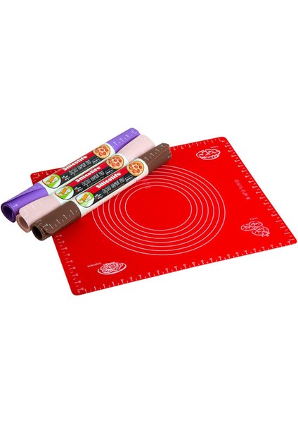 Büyük Boy Silikon Hamur Açma Matı 50X40, Ölçülü ve Kaydırmaz Özellikli modelleri