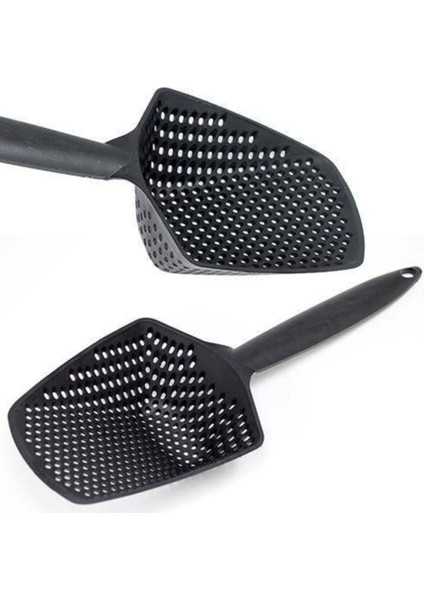 Büyük Delikli Geniş Hacimli Makarna ve Kızartma Tencere Süzgeci modelleri