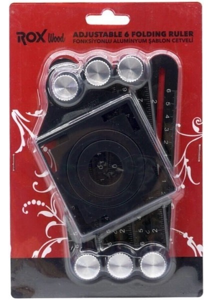 Alüminyum Delik Şablon Cetveli, Fayans ve Granit Ölçme Açı Ölçer 4 Ay fiyatları