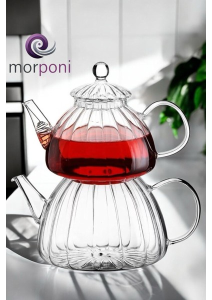 Isıya Dayanıklı Cam Çaydanlık 600ML, Şık ve Kullanışlı, Dayanıklı Tasarım