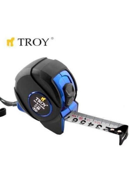 Stoperli Şerit Metre 5m x 25MM, Dayanıklı ve Kullanışlı Ölçüm Aracı