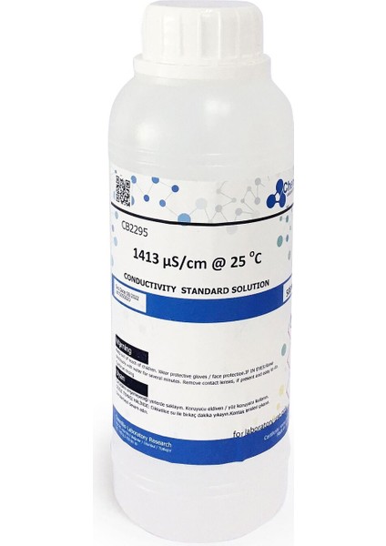 Yüksek Iletkenlik Kalibrasyon Çözeltisi, 500ML, Hassas Ölçüm Için Ideal