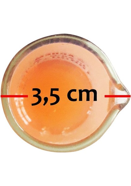 100ML Uzun Cam Mezür Renkli Skala, Hassas Ölçüm Içindir