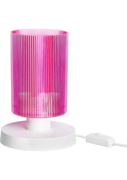 Beyaz ve Pembe Ayak Abajur ile Şık Dekorasyon Detayları fiyatları