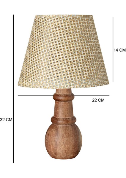 Modern Bej Ahşap Masa Lambası, Şık ve Sıcak Atmosfer Sağlar. modelleri