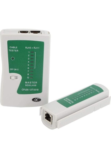 Ağ ve Ethernet Kablo Test Cihazı, RJ45, RJ11, RJ12, Cat5-6-7 Utp Ölçüm modelleri