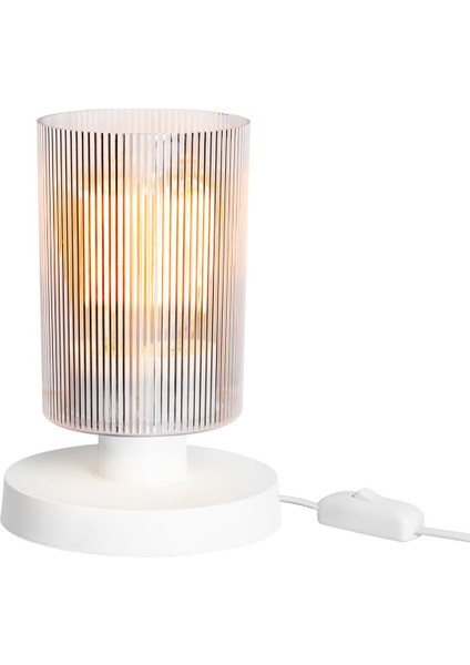 Beyaz ve Şeffaf Abajur, Şık ve Modern Dekoratif Aydınlatma Seçeneği modelleri