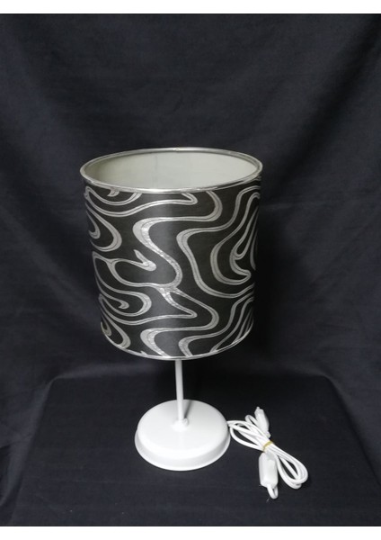 Siyah Zebra Desenli Şık Genç ve Yatak Odası Abajuru, Modern Dekorasyon Için Ideal fiyatları