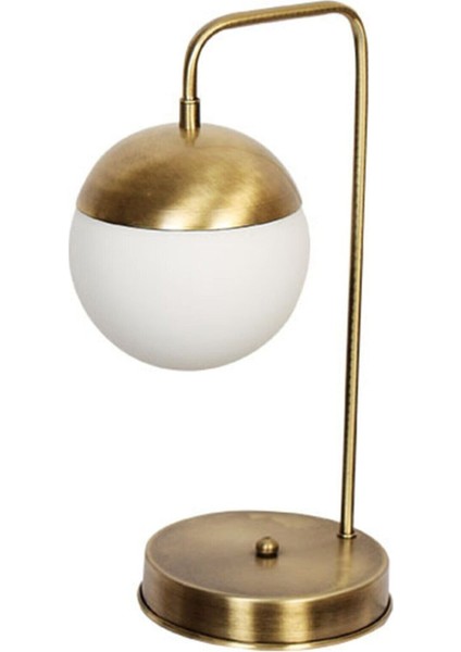 Modern Eskitme Beyaz Camlı Masa Lambası, Şık ve Zarif Tasarım