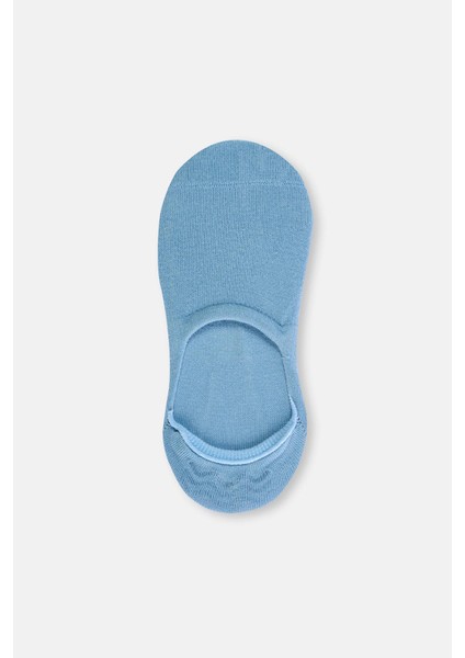 Mavi-Turuncu Kadın 2'li Pamuklu Basıc Görünmez Çorap fırsatları