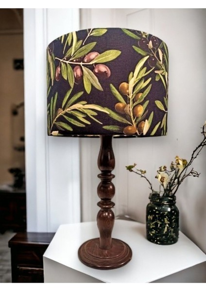 Çok Renkli Zeytin Ağacı Abajur, Şık ve Sıcak Atmosfer Yaratır