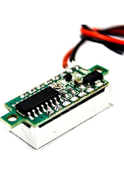 Küçük Dijital Voltmetre, 3.5-30V, Iki Kablo, Güç ve Elektrik Ölçüm Cihazı fırsatları