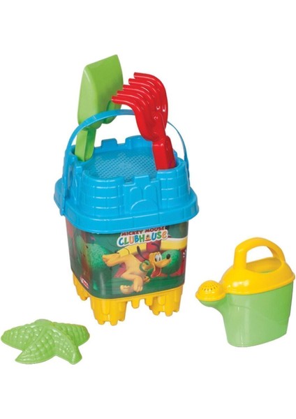 Mavi Mickey Mouse Plaj Kum Kovası 6 Parça Kova Seti, Eğlenceli ve Renkli Oyuncak