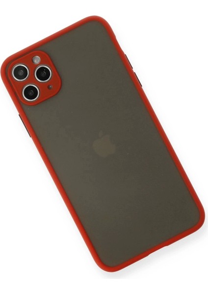 Newface iPhone 11 Pro Max Kılıf Montreal Silikon Kapak - Kırmızı modelleri