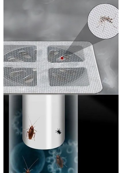 Yapışkanlı Banyo Gider Koruyucu ve Saç Toplayıcı, 10'lu Set fırsatları