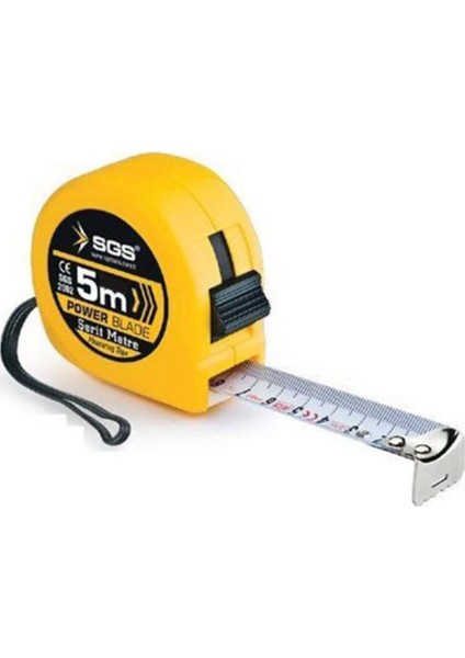 5X19MM Şerit Metre, Uzun Ölçüm Aracı, Pratik ve Dayanıklı Tasarım