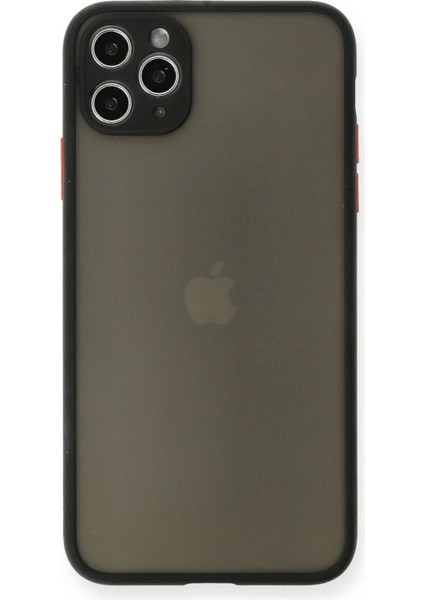 Newface iPhone 11 Pro Max Kılıf Montreal Silikon Kapak - Siyah