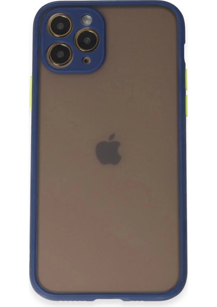 Newface iPhone 11 Pro Kılıf Montreal Silikon Kapak - Lacivert