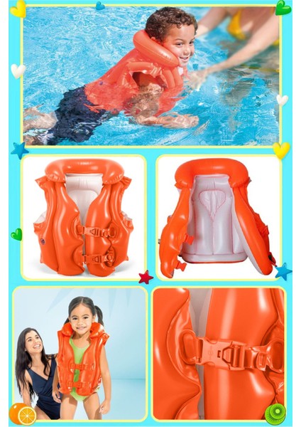 Çocuk Yüzme Seti, Can Yeleği ve Kolluk, Deniz ve Havuz Için Güvenli ve Eğlenceli fiyatları