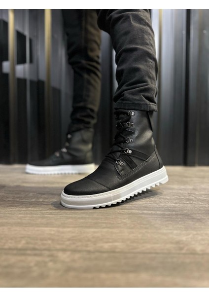 J-B12 Bağcıklı Ortopedik Taban Suya ve Soğuğa Dayanıklı Günlük Kışlık Erkek Spor Bot Bt Siyah modelleri