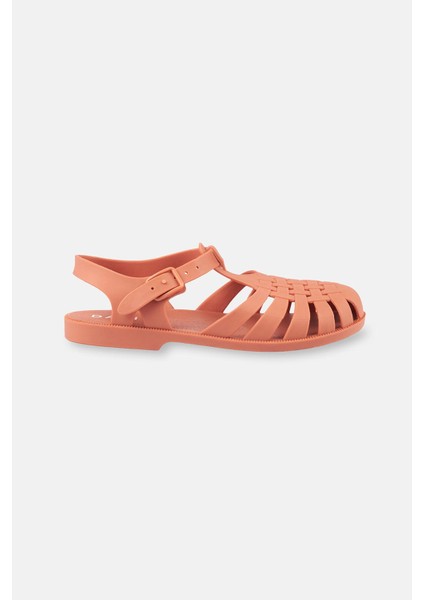 Kiremit Kadın Bantlı Mat Jelly Sandalet fiyatları