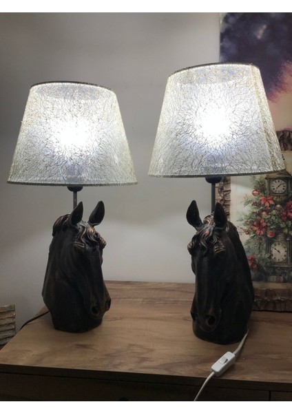 Kahverengi Şık Abajur, Uygun Fiyatlı ve Dekoratif Tasarım, Tekli Fiyatlı indirimleri