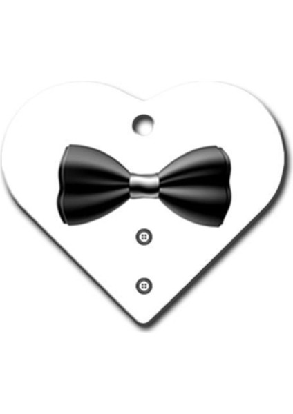 Kalpli Geniş Papyon Künyesi, Küçük Boy, Kedi ve Köpekler Için Şık Tasarım