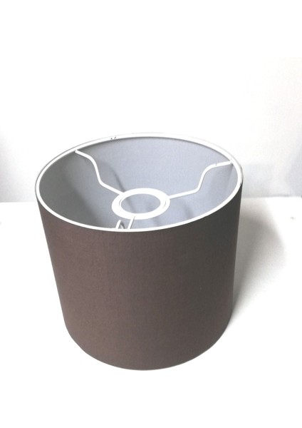 Küçük Abajur Başlığı, Kahverengi, 20X16 cm Şık ve Şeffaf Tasarım