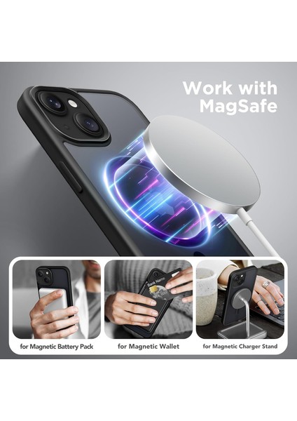 iPhone 13 Uyumlu Kamera Korumalı Magsafe Wireless Şarj Özellikli Mat Silikon Kılıf fırsatları