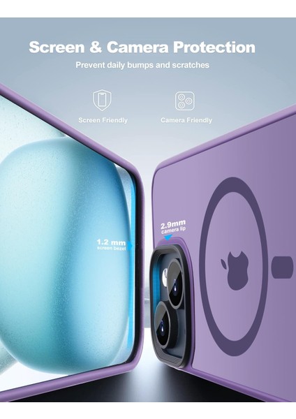 iPhone 13 Uyumlu Kamera Korumalı Magsafe Wireless Şarj Özellikli Mat Silikon Kılıf fırsatları