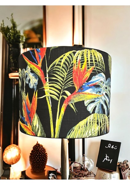 Renkli El Yapımı Silindir Abajur Başlığı, Yüksek Kaliteli Kumaş, Şık Tasarım fiyatları