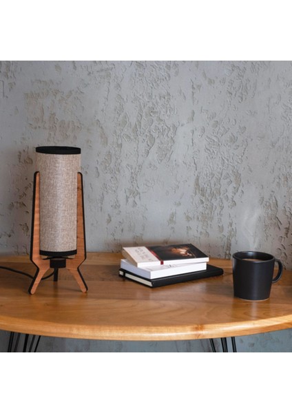 Renkli Ahşap Abajur 32 Cm, Şık ve Doğal Dekorasyon Için Ideal Seçenektir. modelleri