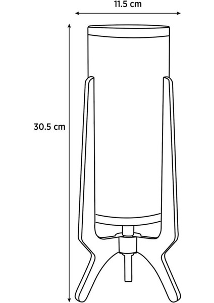 Renkli Ahşap Abajur 32 Cm, Şık ve Doğal Dekorasyon Için Ideal Seçenektir. indirimleri