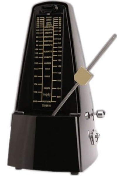 M-20BK Musedo Mekanik Metronom Siyah, Hassas Zaman Ölçüm Cihazı