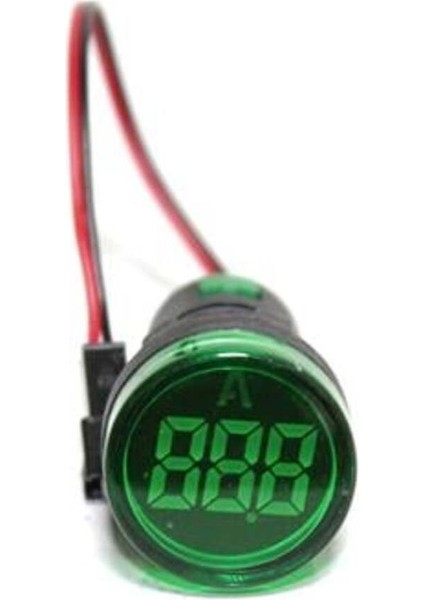 22MM Yeşil LED Akım Trafolu Ampermetre, 0-100A, Yüksek Hassasiyetli Ölçüm Cihazı modelleri