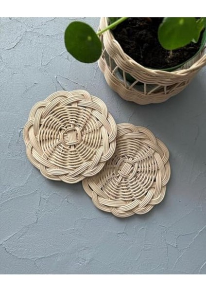 Yuvarlak Doğal Bardak Altlığı, Şık ve Kullanışlı, 1 Adet