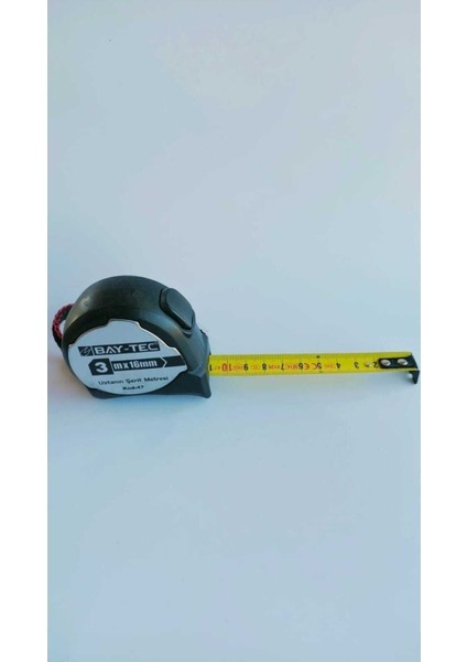 3 Metre Şerit Metre Ölçüm Aracı, Net ve Dayanıklı Tasarım