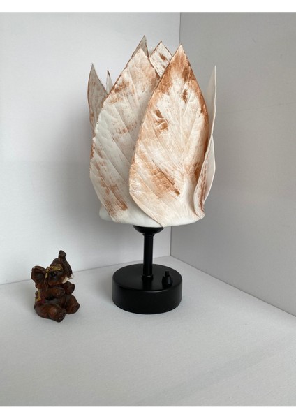 Kablosuz Masa Lambası, Pilli Abajur, Gece Lambası, Yaprak Tasarımı, Şık ve Kullanışlı fırsatları