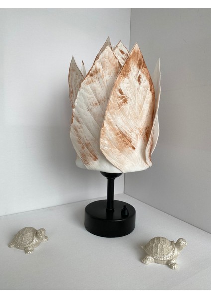 Kablosuz Masa Lambası, Pilli Abajur, Gece Lambası, Yaprak Tasarımı, Şık ve Kullanışlı indirimleri