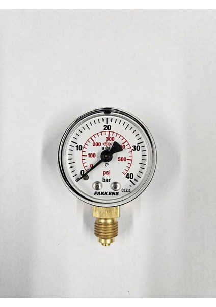 50MM Çaplı, 40 Bar Basınçlı Kuru Manometre, Hassas Ölçüm Sağlar
