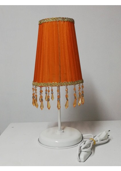 Canlı Turuncu Çocuk Odası Abajuru, Şık ve Fonksiyonel Tasarım