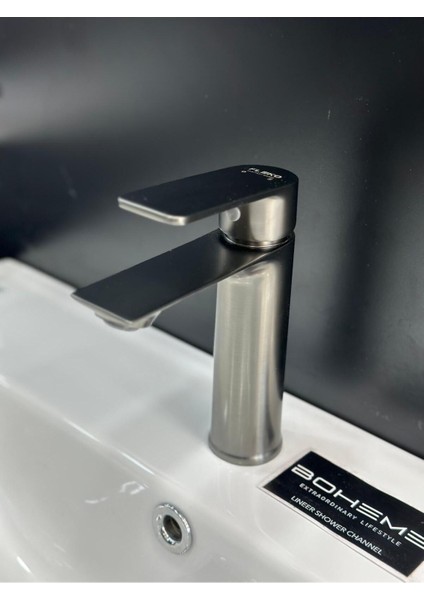 Antrasit Yüksek Lavabo Bataryası