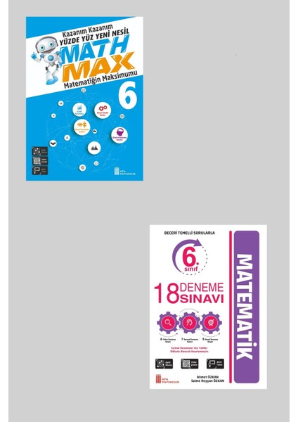 Ata 6.sınıf Yüzde Yüz Yeni Nesil Math Max + 18 Deneme Sınavı