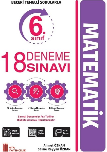 Ata 6.sınıf Yüzde Yüz Yeni Nesil Math Max + 18 Deneme Sınavı