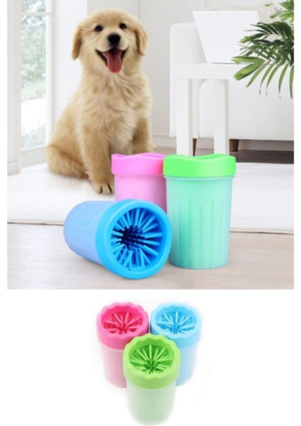 Köpek Pati Yıkama Kabı ve Temizleme Seti, Pratik ve Hijyenik Bakım Aracı