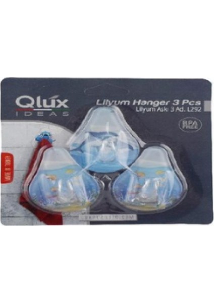 3 Parça Lilyum Pls.yapışkan Askı (4915)