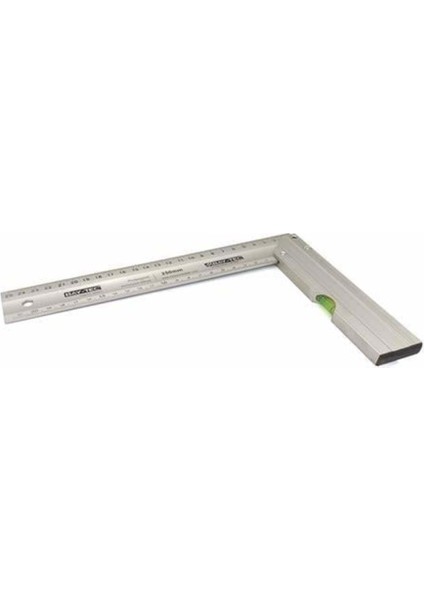 Şeffaf Alüminyum Gönye 300 Mm, Dayanıklı Ölçü Aracı