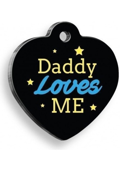 Mavi Kalp Şekilli Kedi Köpek Künyesi, Sevgi Dolu Tasarım