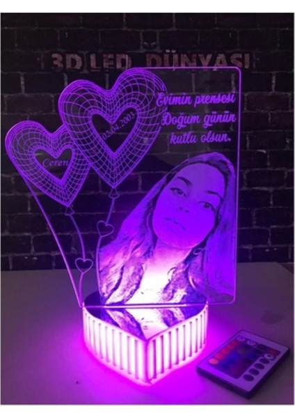 Kalpli Kırmızı Gece Lambası Sevgililer ve Doğum Günü Için modelleri