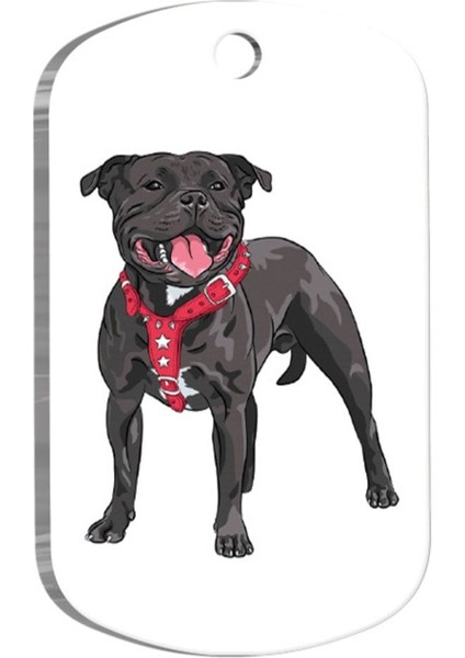 Sevimli Köpek Künyesi Large 2,9 x 5 Cm, Resimli, Dayanıklı ve Güzel Tasarım